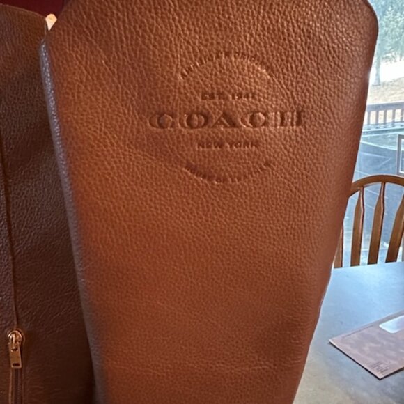 COACH Ciara Boots US 7.5B Leather - Picture 4 of 6